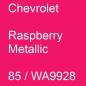 Preview: Chevrolet, Raspberry Metallic, 85 / WA9928.